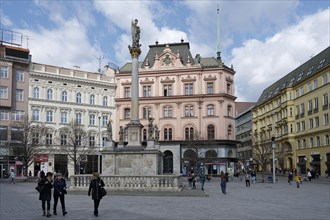 Plague Column (Morovy Sloup), Freedom Square (Namesti Svobody), Brno, Jihomoravsky kraj, Czech