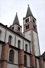 Wuerzburg, Romanesque UNESCO St Kilian's Cathedral, St Kilian, Cathedral, Gothic church towers