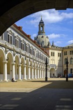 The Stallhof as part of the Residenzschloss in Dresden, Saxony, Germany, for editorial use only,