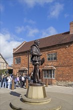 William Shakespeare Statue, Stratford upon Avon, England, Great Britain