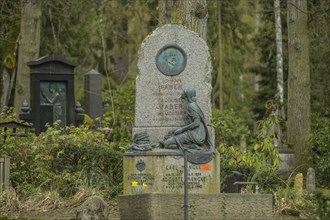 Graves, gravestones, North Cemetery, Wiesbaden, Hesse, Germany, Europe