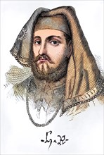 Portrait and autograph of King Henry IV of England 1367 to 1413, Historical, digitally restored