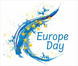 Europe Day art. The European Day is celebrated for peace and unity throughout Europe every 9th of