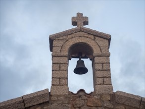 Church bell, Chiesa Parrocchiale di S. Paolo Apostolo, Olbia, Sardinia, Italy, Europe