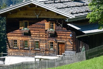 Gerstruben, a former mountain farming village in the Dietersbachtal valley near Oberstdorf, Allgaeu