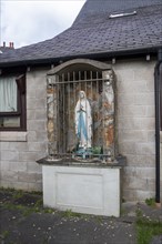 Statue of the Virgin Mary, Conwy, Wales, Great Britain