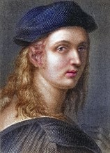 Raffaello Sanzio, 1483-1520, Italian painter and architect, Historic, digitally restored