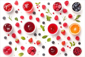 Berry Delight with Fruit Jams, AI generated