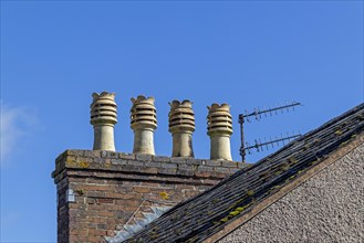 Chimneys, Conwy, Wales, Great Britain