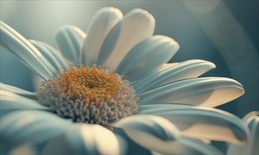 Close-up of a daisy in sunlight AI generated