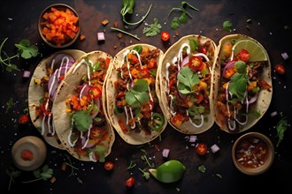 Gourmet Tacos Feast, AI generated