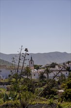 View of Betancuria with the historic church Iglesia de Santa Maria, Betancuria, Fuerteventura,