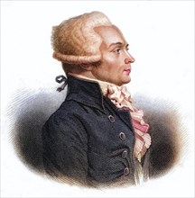 Maximilien Robespierre, 1758-1794, Leader of the Jacobins during the French Revolution, Historical,