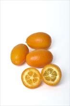 Kumquat on a white background