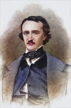 Edgar Allan Poe, 1809-1849, American writer, Historical, digitally restored reproduction from a