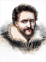 Ben Jonson, 1572 to 1637, English Renaissance dramatist, poet and actor, Historical, digitally