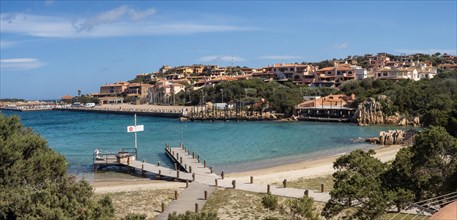 Boat mooring, Porto Cervo marina, Costa Smeralda, Sardinia, Italy, Europe