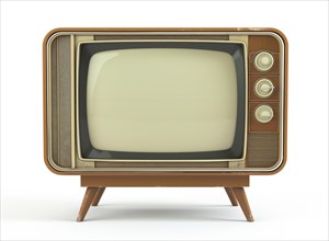 Nostalgic Vintage Television, AI generated