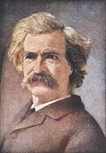 Mark Twain pseudonym of Samuel Langhorne Clemens, 1835 to 1910, American writer, Historical,