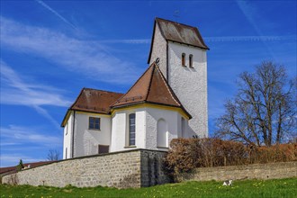 Church of St Alexander and St George, Memhoelz, Allgaeu, Swabia, Bavaria, Germany, Europe