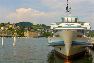 Passenger Ship and City of Lucerne, Switzerland, Europe