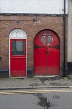 Red Doors, Conwy, Wales, Great Britain