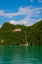 The Historical Grandhotel Giessbach on the Mountain Side on Lake Brienz in Bern Canton,
