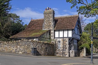 Half-timbered house, Conwy, Wales, Great Britain