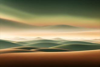 AI generated earths soothing pulse visualized as gentle waves