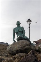 Statue The Folkestone Mermaid, Folkestone, Kent, Great Britain