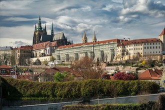 City tour, castle, church, spring, sightseeing, Prague Castle, Prague, Czech Republic, Europe