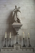 Sculpture of St Francis de Sales, born 1567, Notre Dame de l'Assomption Cathedral, Lucon, Vendee,