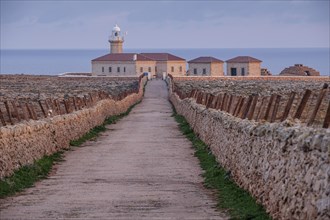 Punta Nati cape lighthouse, Ciutadella, Menorca, Balearic Islands, Spain, Europe