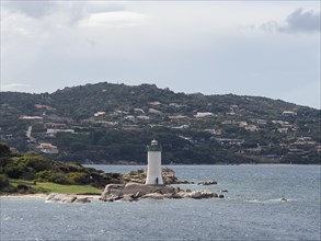 Lighthouse, near Palau, Sardinia, Italy, Europe