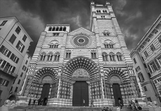 Cathedral of San Lorenzo, Piazza San Lorenzo, Genoa, Italy, Europe
