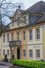 Cavalier building Rossi House opposite Rastatt Palace, former residence of the Margraves of