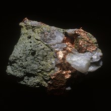 Copper in the rock