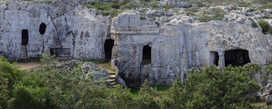 Necropolis, Cala Morell, Ciutadella, Menorca, Balearic Islands, Spain, Europe