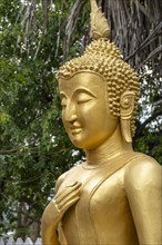 Golden Buddha Statue, Wat That Luang, Luang Prabang, Laos, Asia
