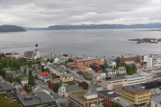 View of Hammerfest, Northern Norway, Scandinavia