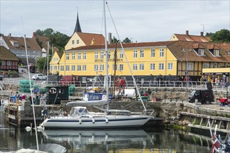 The port of Svaneke on the island of Bornholm, Baltic Sea, Denmark, Scandinavia, Northern Europe,