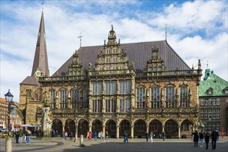 Bremen Town Hall, UNESCO World Heritage Site, Hanseatic City of Bremen, Germany, Europe