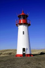 Sylt, Schleswig-Holstein, Lighthouse at Ellenbogen, Sylt, North Frisian Island, A white-red