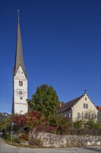 Old parish church of St Martin, Partenkirchen district, Garmisch-Partenkirchen, Werdenfelser Land,