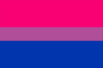 Illustration of the Bisexual Pride Flag. Symbol of sexual minorities