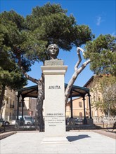 Monument, Anita, Donna Costanza, Maddalena, Isola La Maddalena, Sardinia, Italy, Europe
