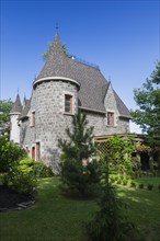 2006 reproduction of a 16th century grey stone and mortar Renaissance castle style residential home