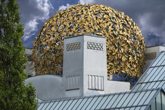 Dome of the Exhibition Centre of the Vienna Secession (Viennese Art Nouveau), 1898, designed by