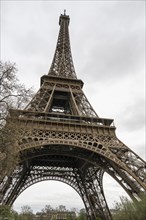 Eiffel Tower, close-up, Paris, Ile-de-France, France, Europe