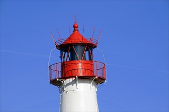 Sylt, Schleswig-Holstein, lighthouse at Ellenbogen, North Frisian island, Germany, Europe, close-up